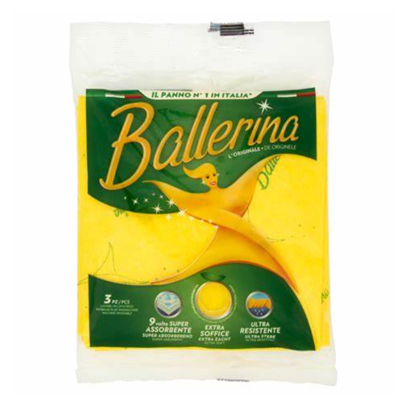 Panno Giallo Ballerina 3 pz VIM