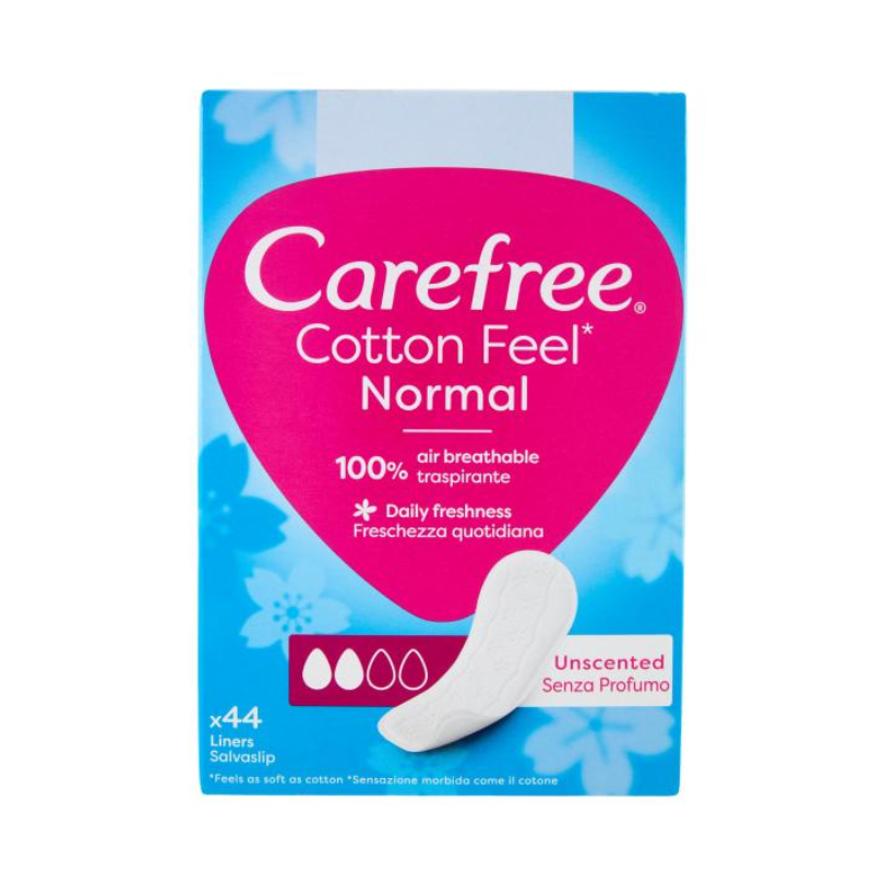 Carafree Cotton Fell Normal Senza Profumo Salvaslip 44pz