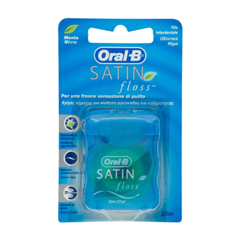 Oral B Filo Interdentale Satin Floss Menta 25 m