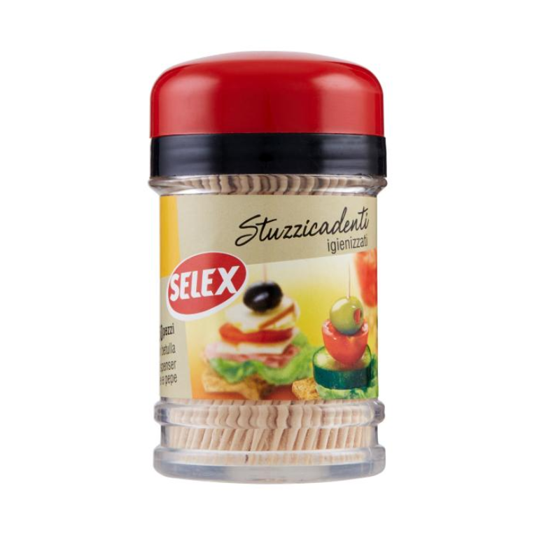 Selex Stuzzicadenti Doppia Punta in Betulla 250pz
