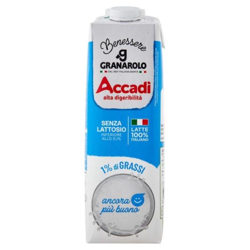 Latte Accadì 1L benessere senza lattosio 1% grassi
