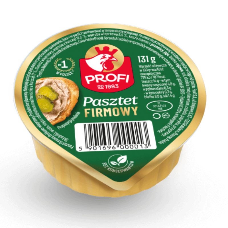 Profi Pasztet Firmowy 131 gr Paté Classico Specialità polacca