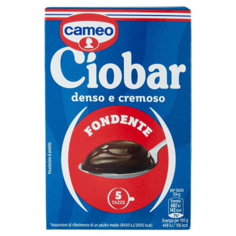 Cameo Ciobar Fondente 5 x 23 g Cioccolata Calda Densa e Cremosa