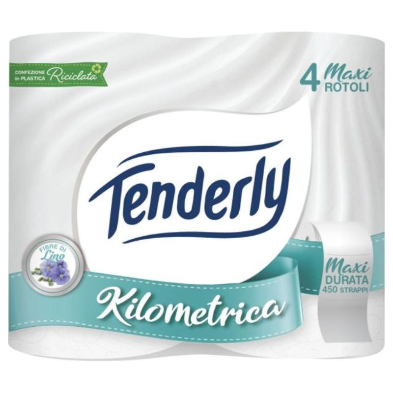 Tenderly Carta Igienica Kilometrica 4 rotoli