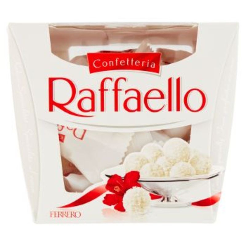 Raffaello 18 pezzi 180 g Deliziosi cioccolatini alla nocciola e cocco