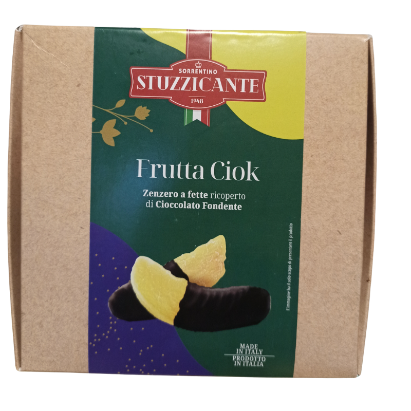 Zenzero Ricoperto di Cioccolato FondenteFrutta Ciok Stuzzicante 200 gr