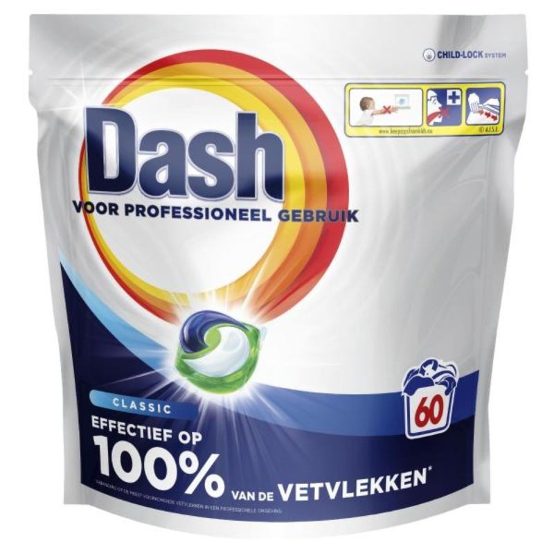 Dash Pods Professional Detersivo Lavatrice 60 Lavaggi Capsule Concentrate