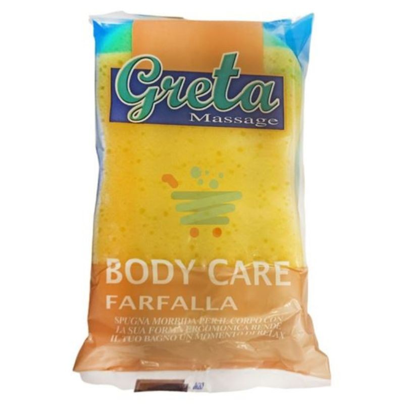 Spugna Body Care Farfalla Greta Massage per Bagno e Doccia Spugna Massaggio Corpo Colori Assortiti