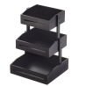 Espositore buffet 3 piani bamboo nero H 41cm Leone