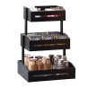 Espositore buffet 3 piani bamboo nero H 41cm Leone