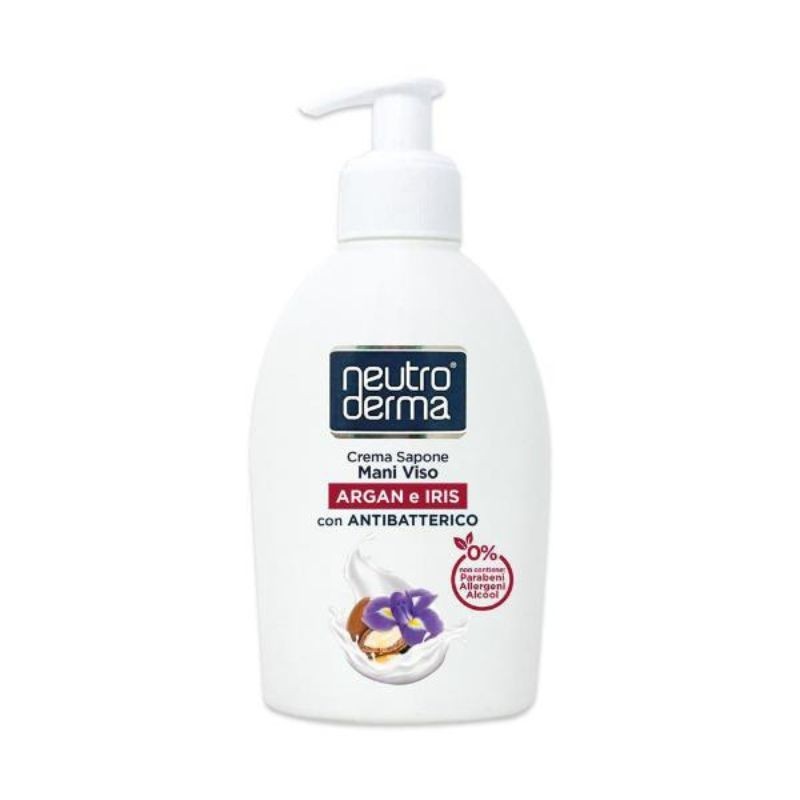 Neutro Derma Crema Sapone Mani Viso Argan e Iris 300 ml